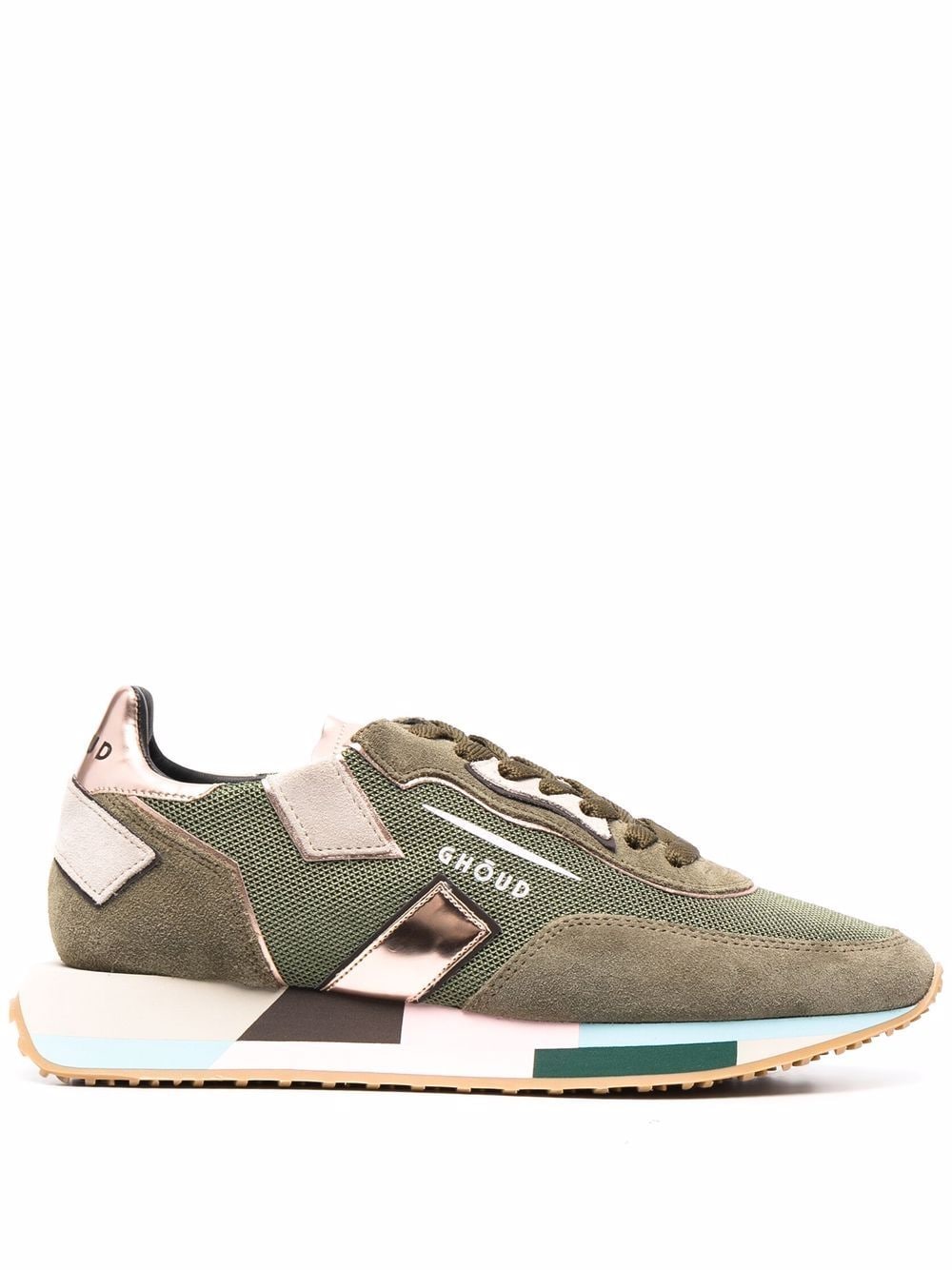 GHŌUD panelled leather sneakers - Green von GHŌUD