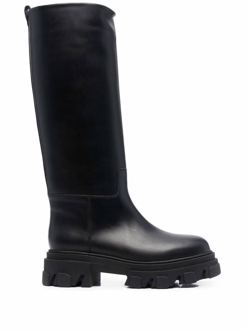 GIABORGHINI Perni 07 leather boots - Black von GIABORGHINI
