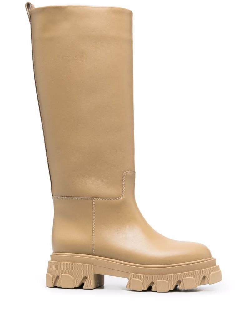 GIABORGHINI chunky leather boots - Neutrals von GIABORGHINI
