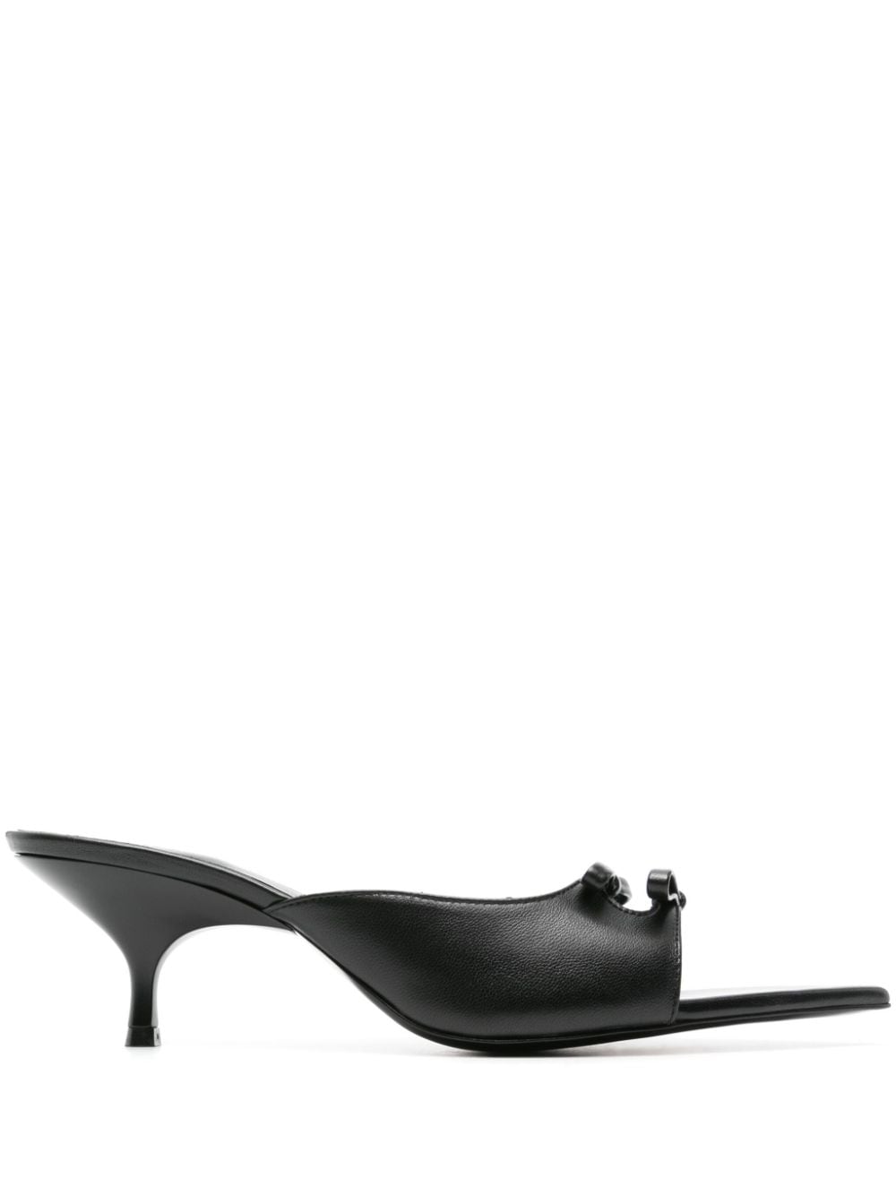GIABORGHINI Blanche 50mm leather mules - Black von GIABORGHINI