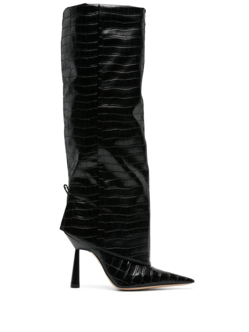 GIABORGHINI Rosie 31 leather boots - Black von GIABORGHINI