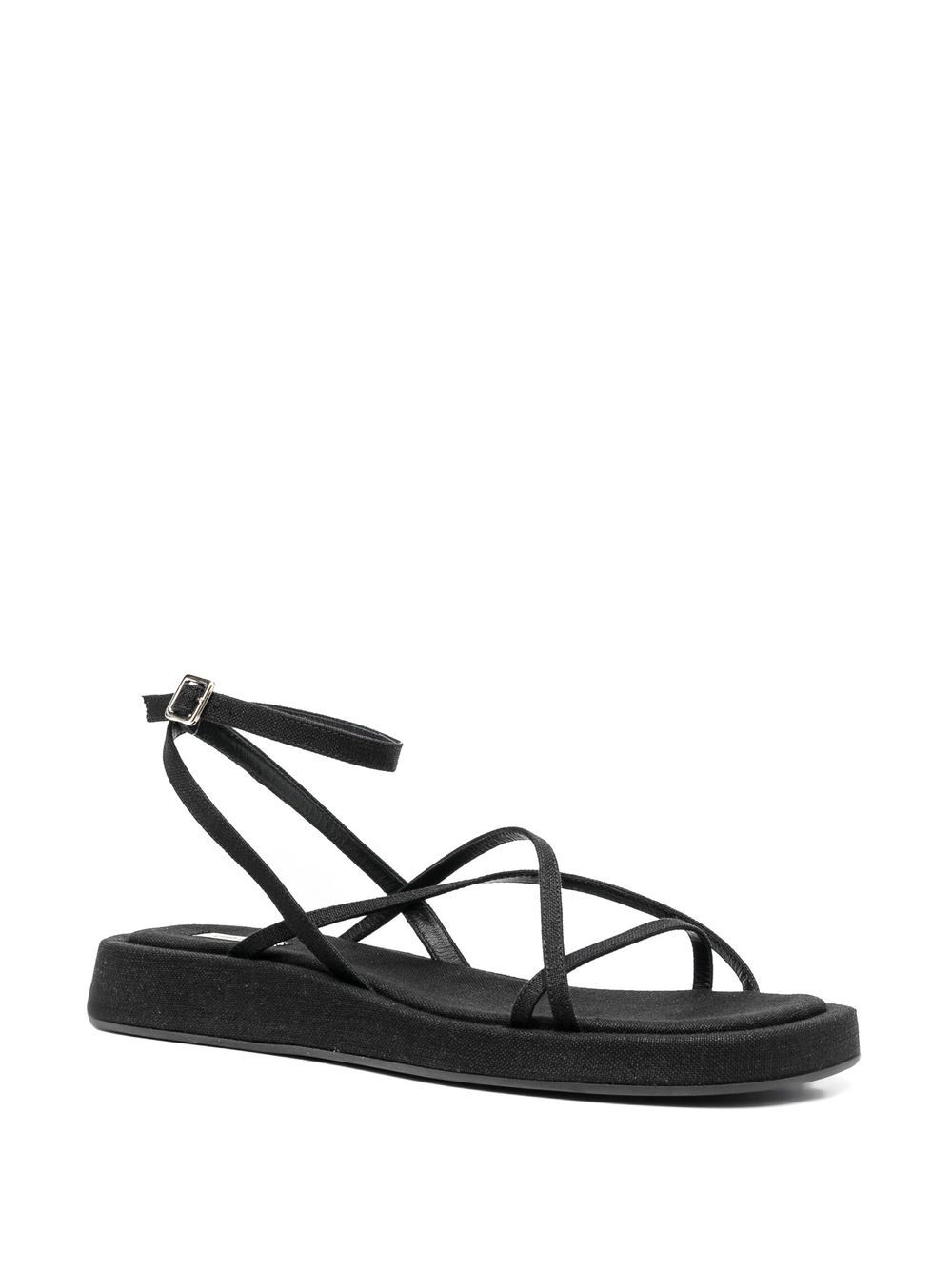 GIABORGHINI Rosie crossover-strap sandals - Black von GIABORGHINI