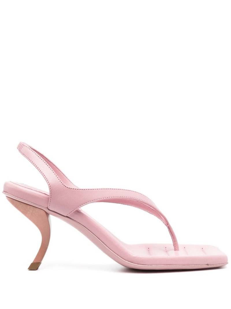 GIABORGHINI Rosie leather sandals - Pink von GIABORGHINI