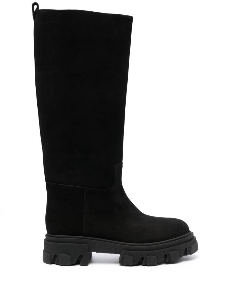 GIABORGHINI chunky-sole suede boots - Black von GIABORGHINI