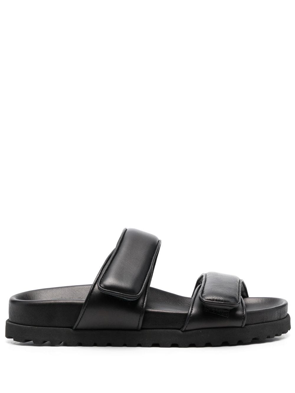 GIABORGHINI double-strap flat sandals - Black von GIABORGHINI