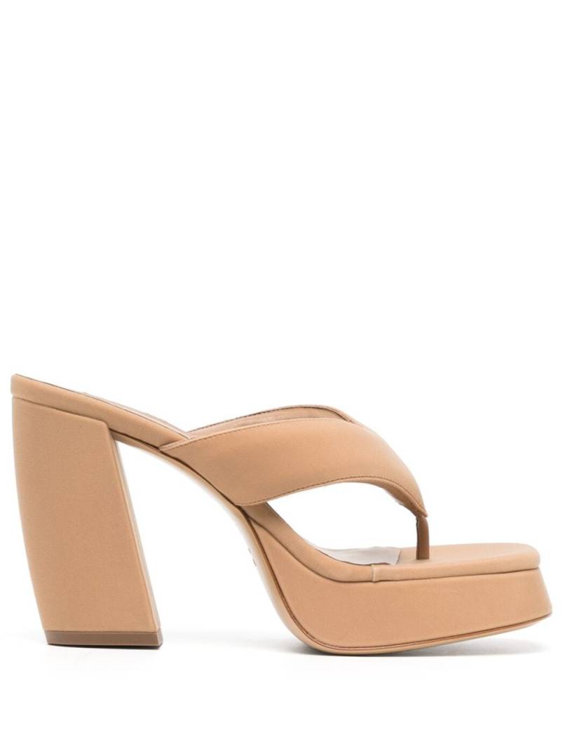 GIABORGHINI thong-strap 110mm sandals - Neutrals von GIABORGHINI