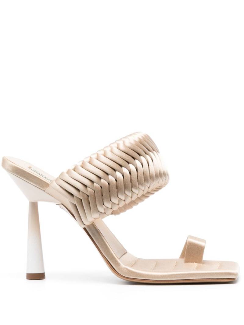 GIABORGHINI x Rosie woven 110mm sandals - Neutrals von GIABORGHINI