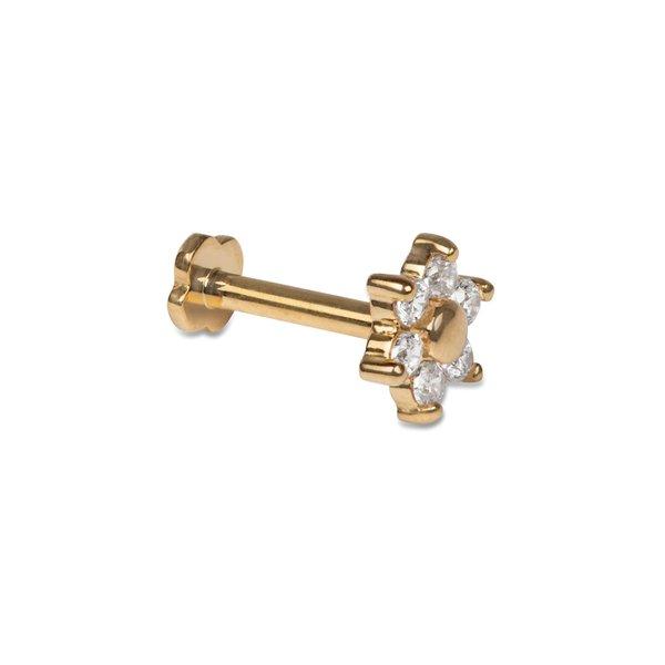 Ohrenpiercing Damen Gelbgold 6mm von GIAHI