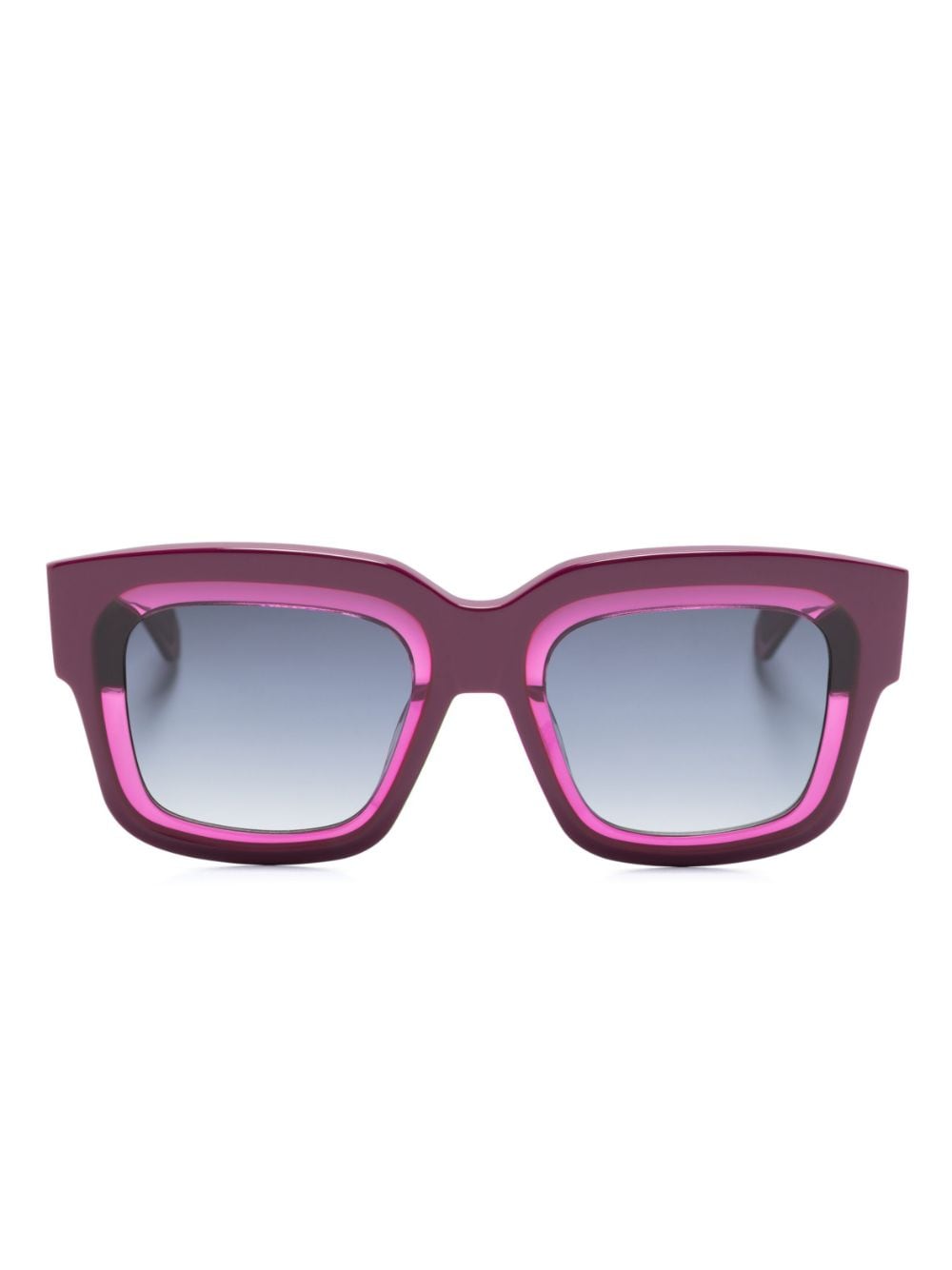 GIGI STUDIOS Dazzle square-frame sunglasses - Purple