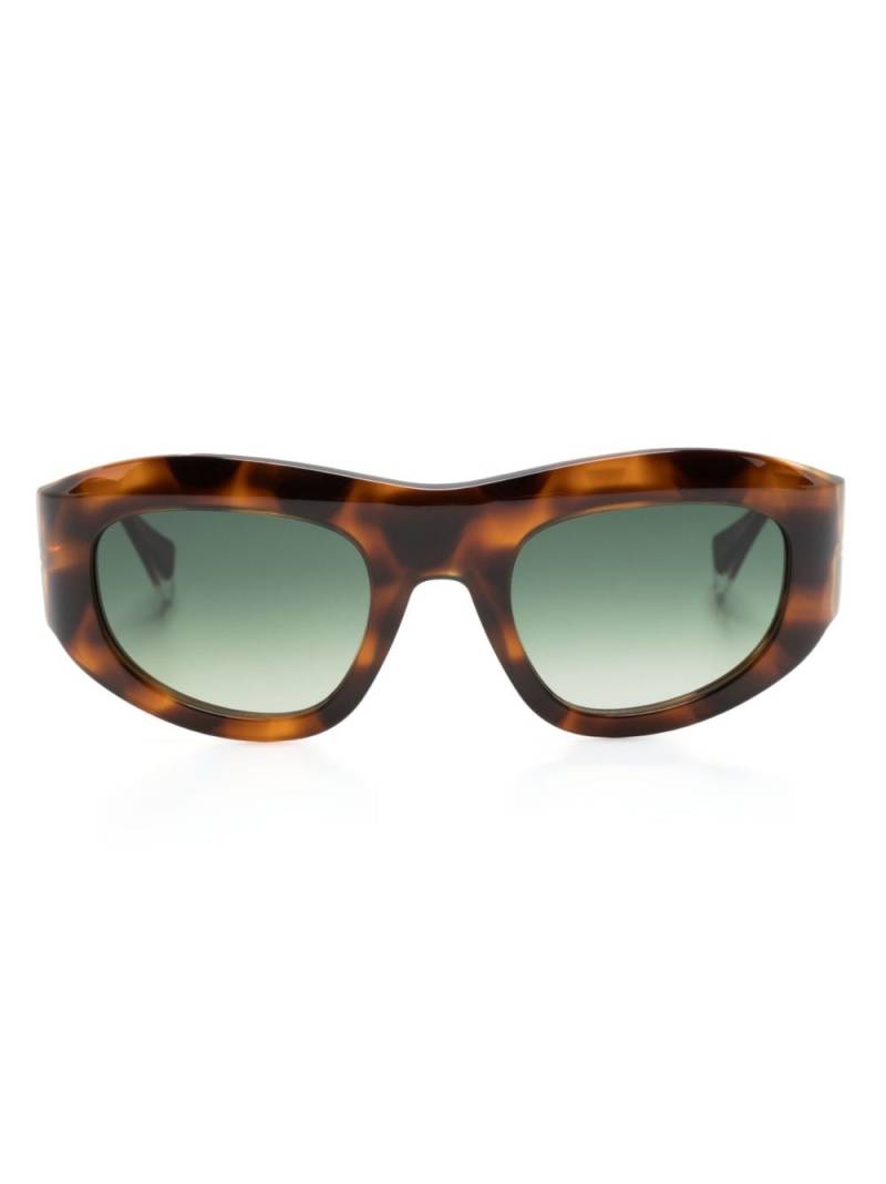 GIGI STUDIOS Galilea oval-frame sunglasses - Brown von GIGI STUDIOS