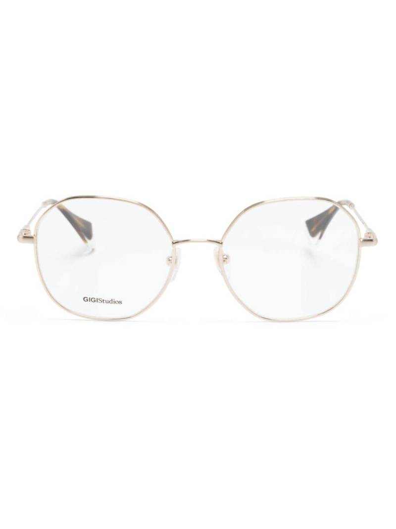 GIGI STUDIOS Nice round-frame optical glasses - Gold von GIGI STUDIOS