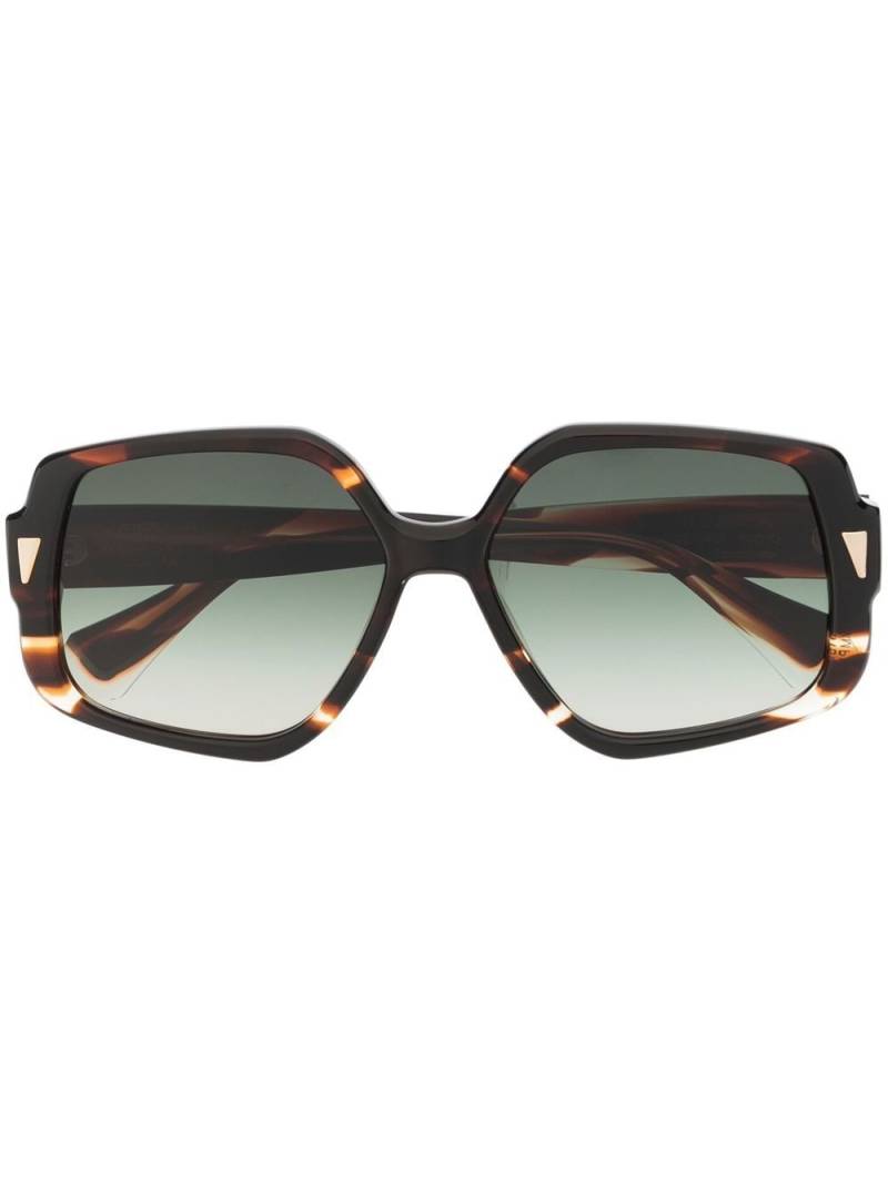 GIGI STUDIOS Olympia oversize-frame sunglasses - Brown von GIGI STUDIOS