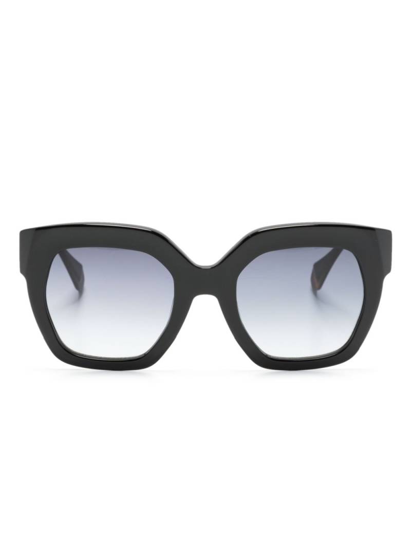 GIGI STUDIOS geometric-frame gradient sunglasses - Black von GIGI STUDIOS