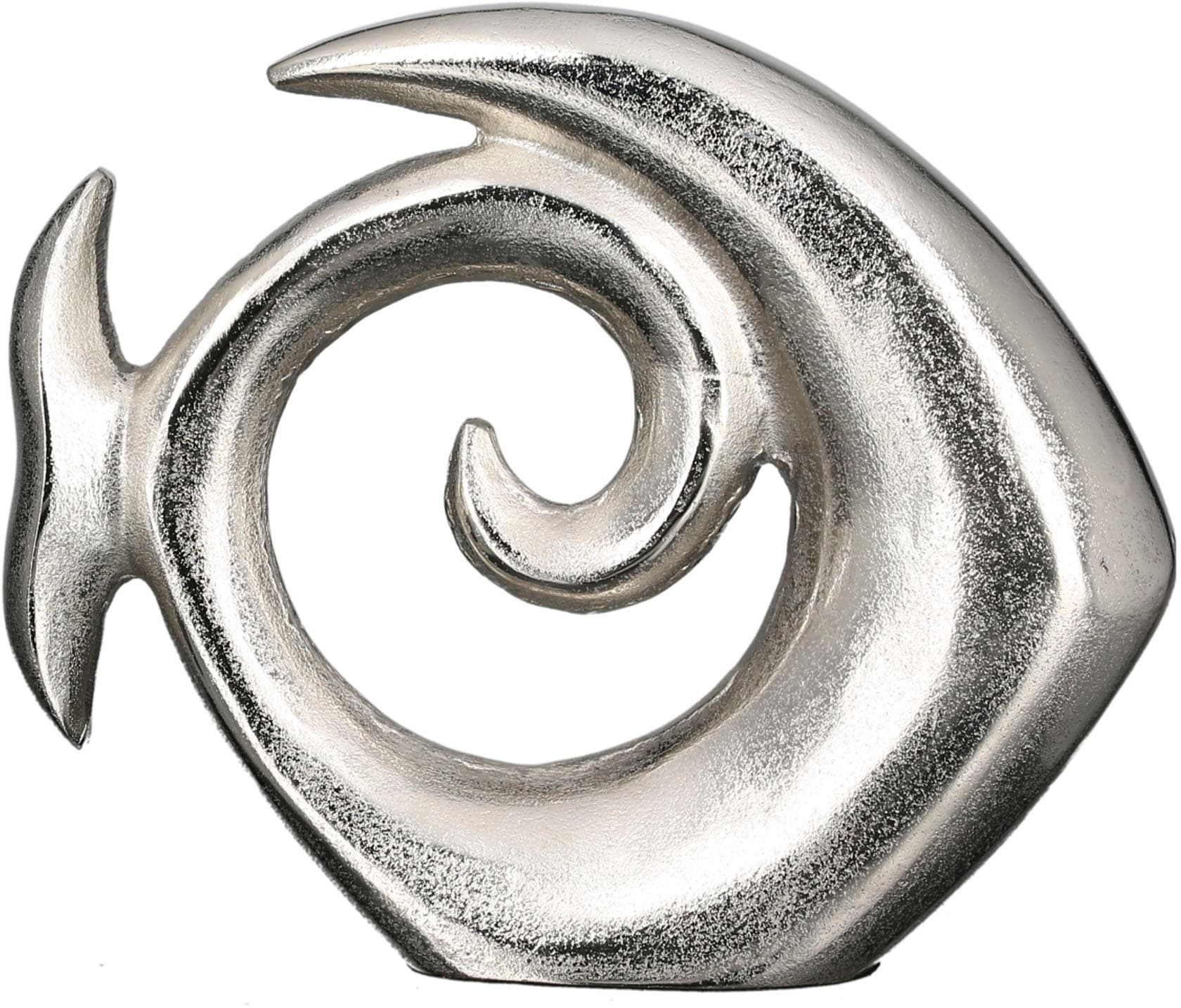 GILDE Dekofigur »Skulptur Fisch Pesca, silber« von Gilde