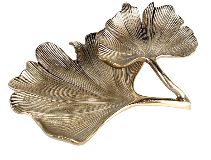 GILDE Dekoschale »Schale Ginkgo, antik goldfarben«, (1 St.), goldfarben von Gilde