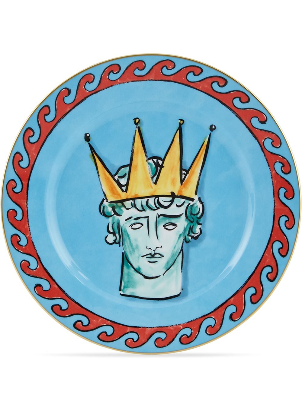 GINORI 1735 Viaggio di Nettuno porcelain dinner plates (set of two) - Blue von GINORI 1735