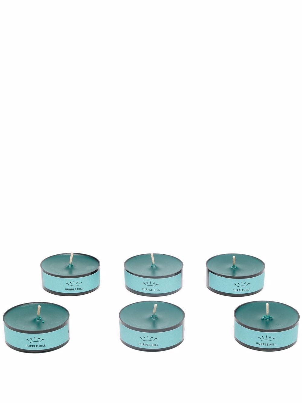 GINORI 1735 Purple Hill set of six tea light candles - Green von GINORI 1735