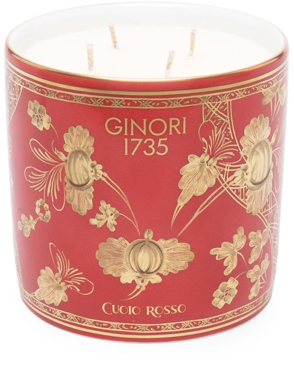 GINORI 1735 large porcelain scented candle (700g) - Red von GINORI 1735