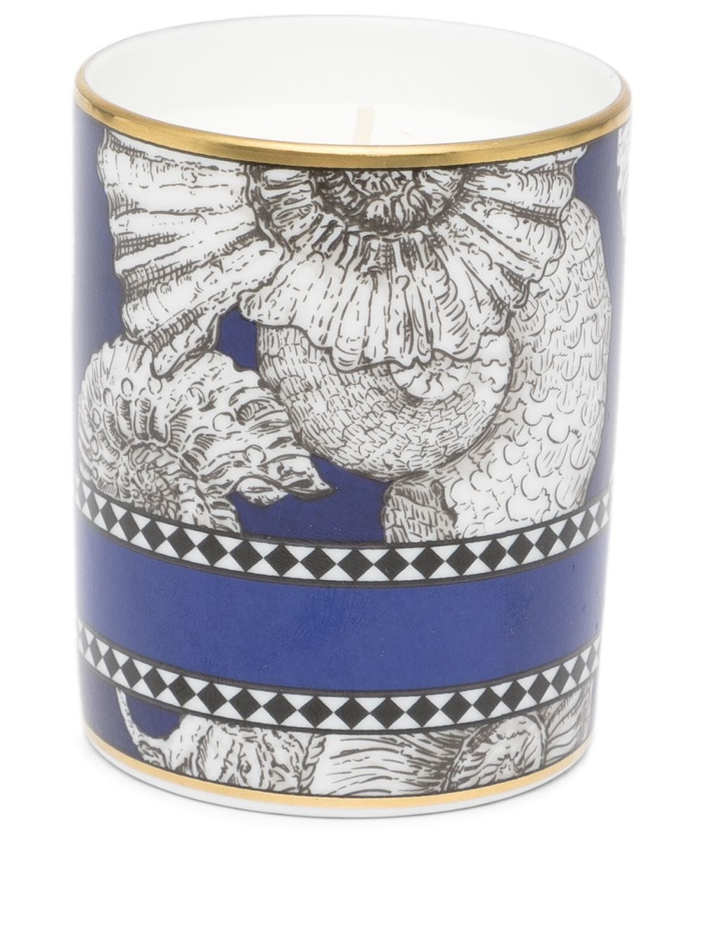 GINORI 1735 shell print candle - Blue von GINORI 1735