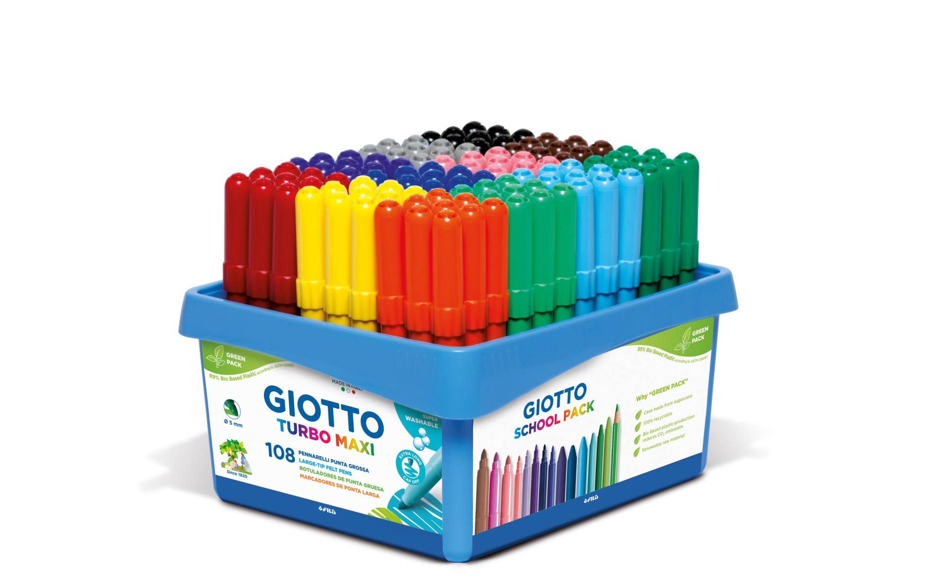 GIOTTO Faserstift »Turbo Color Maxi«, Abwischbar von GIOTTO