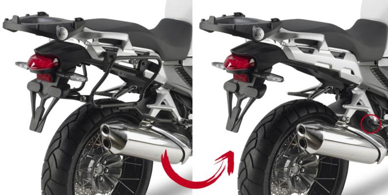 GIVI Seitenträger PLX für V35/V37 Koffer mit Schnellverschlussschrauben von GIVI