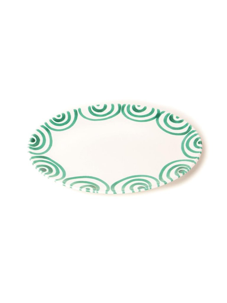 GMUNDNER KERAMIK Platte oval Grün Geflammt 33x26cm grün GMUNDNER KERAMIK Platte oval Grün Geflammt 33x26cm grün von GMUNDNER KERAMIK