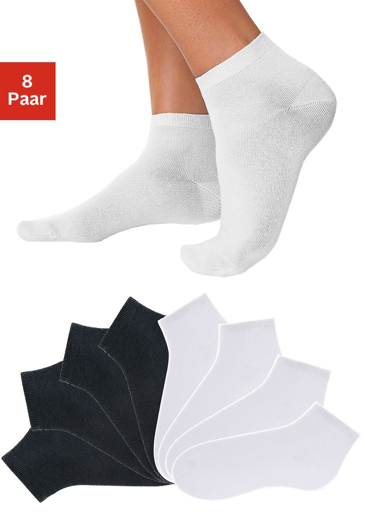 Go in Kurzsocken, (Set, 8 Paar) von Go in