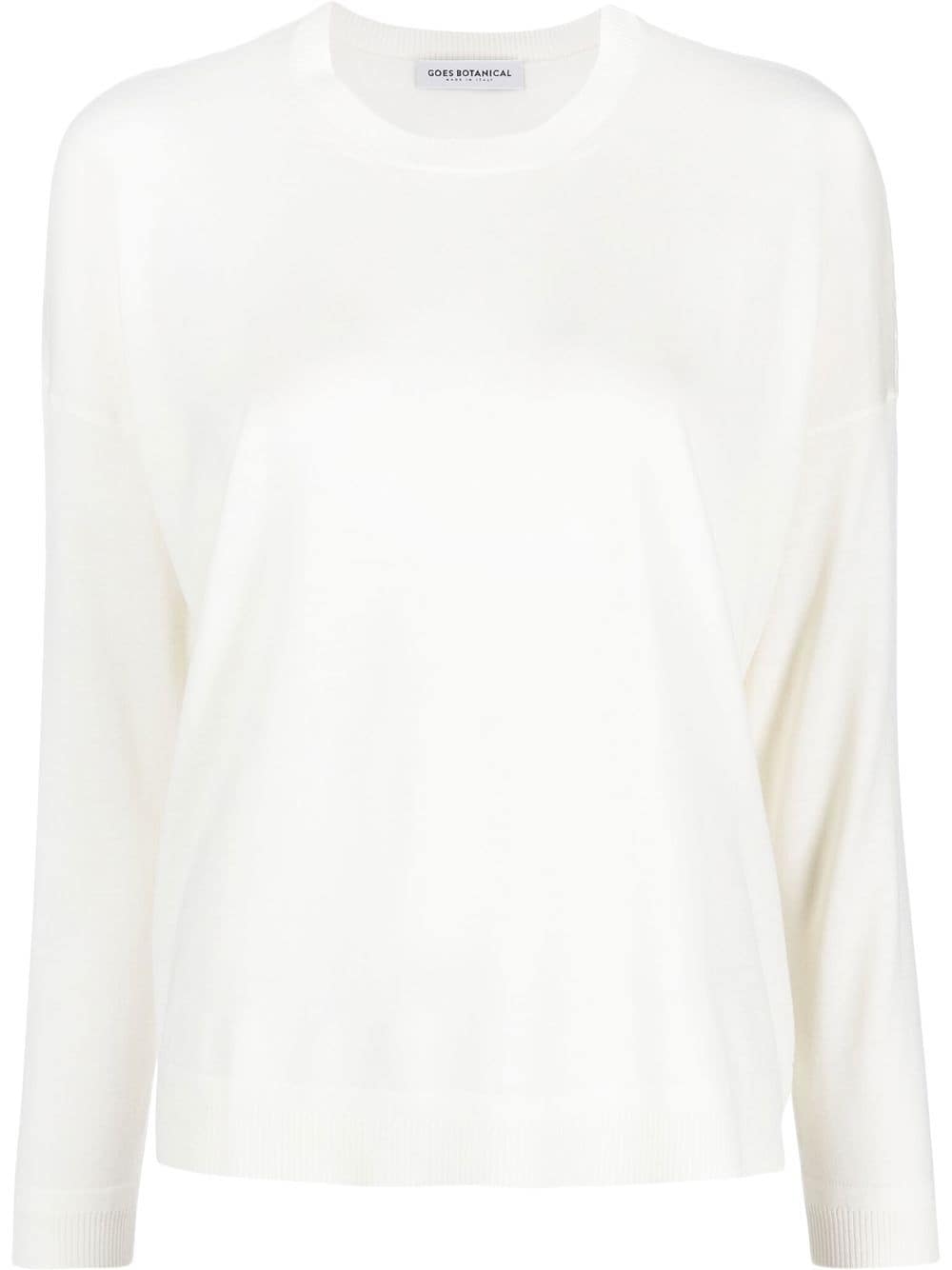 GOES BOTANICAL long-sleeve merino-wool jumper - White