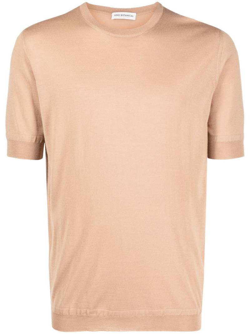 GOES BOTANICAL merino-wool crewn-neck T-shirt - Neutrals von GOES BOTANICAL