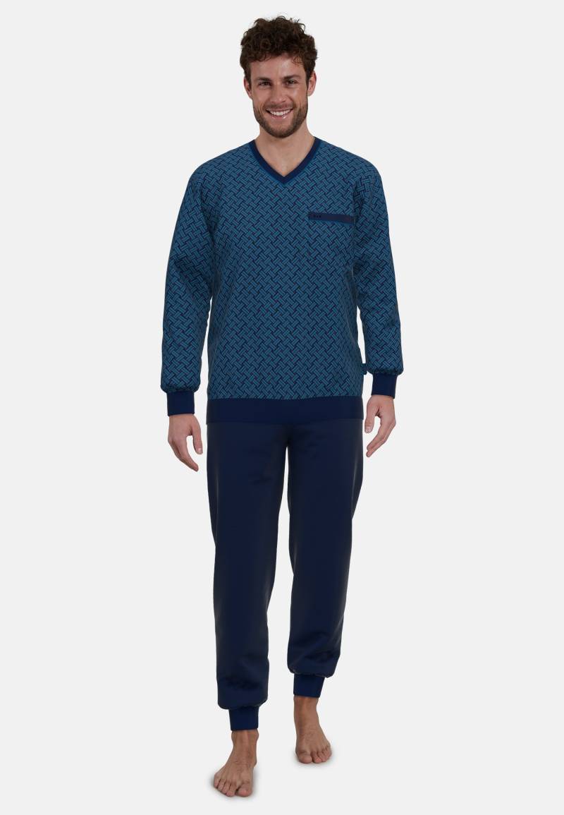 GÖTZBURG Pyjama »Zartbitter«, (2 tlg.), Langarm, V-Ausschnitt, Brusttasche von GÖTZBURG