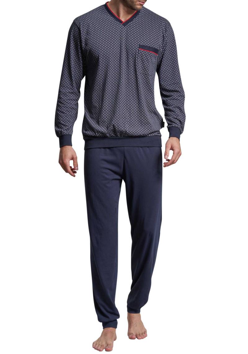 GÖTZBURG Pyjama »Manhattan«, (2 tlg.), V-Ausschnitt, Brusttasche von GÖTZBURG