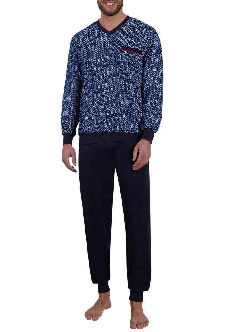 GÖTZBURG Pyjama »Manhattan«, (2 tlg.), V-Ausschnitt, Brusttasche von GÖTZBURG