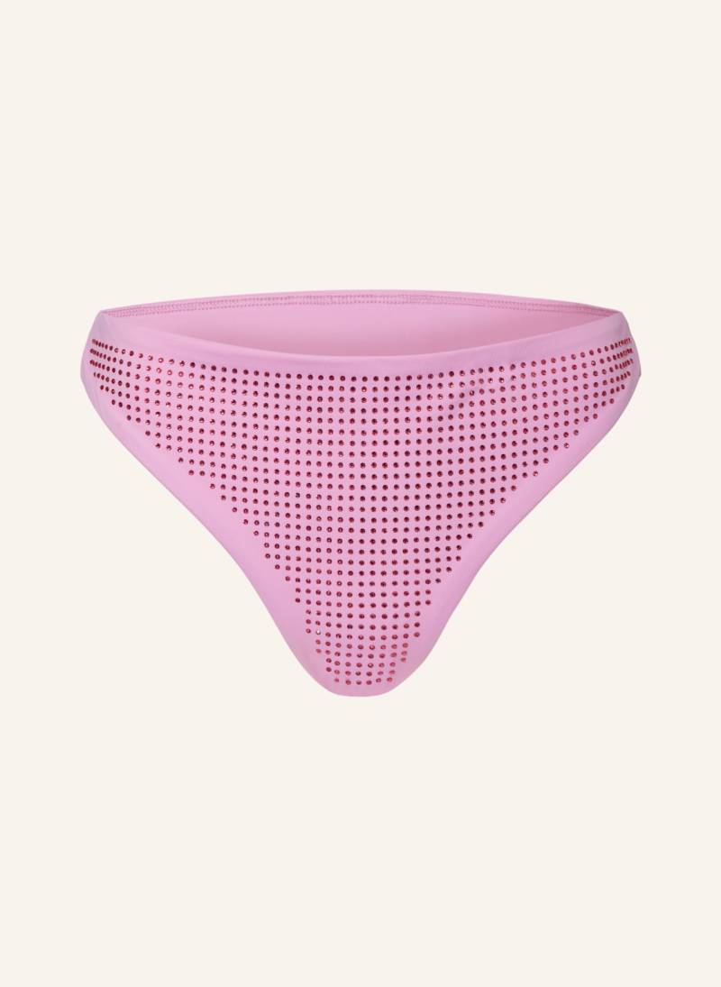 Goldbergh Basic-Bikini-Hose Bling Mit Schmucksteinen pink von GOLDBERGH