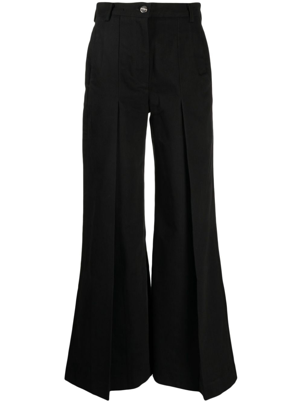 GOLDSIGN The Clean wide-leg trousers - Black von GOLDSIGN