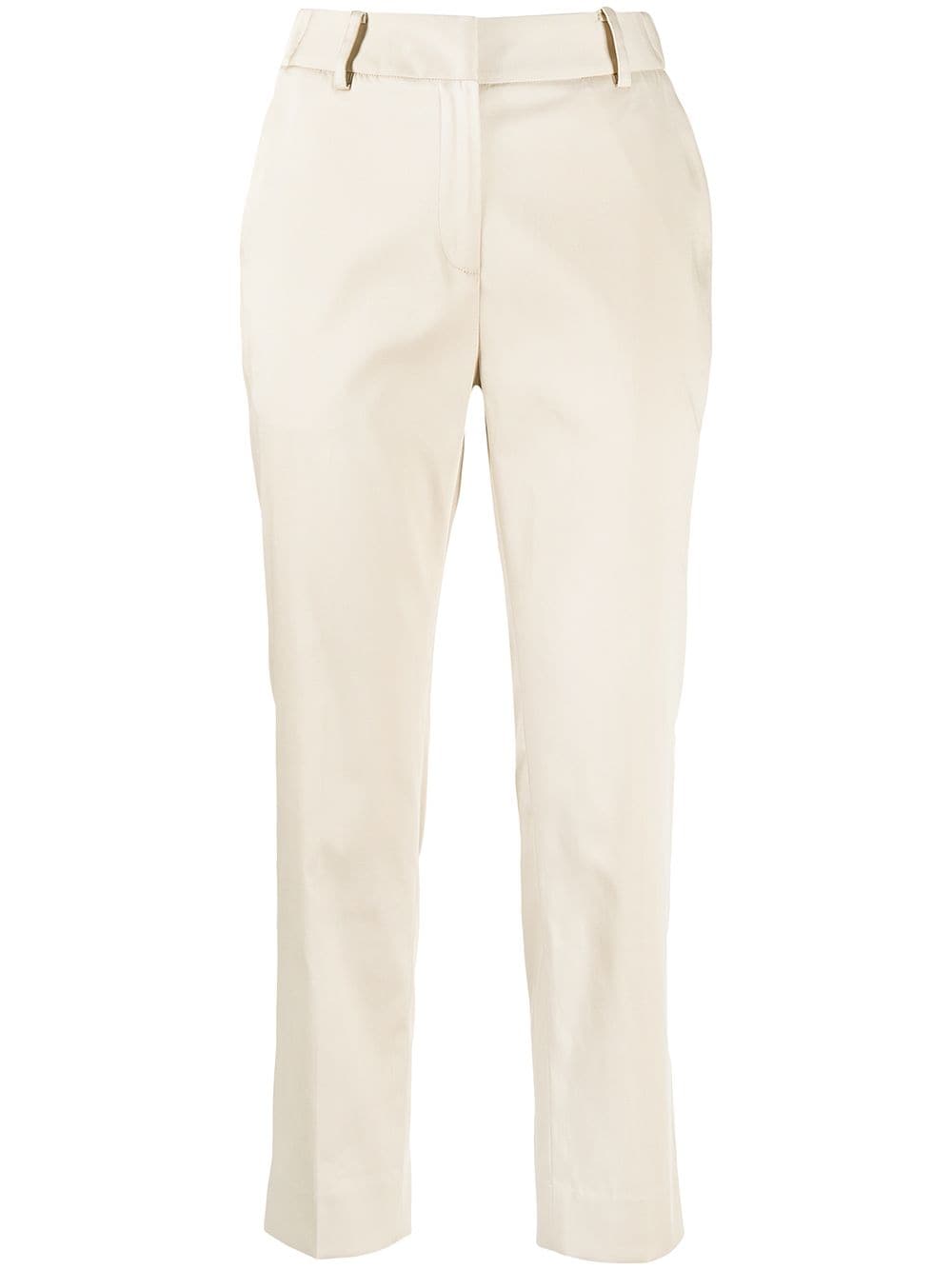 GOODIOUS cropped tailored-cut trousers - Brown von GOODIOUS