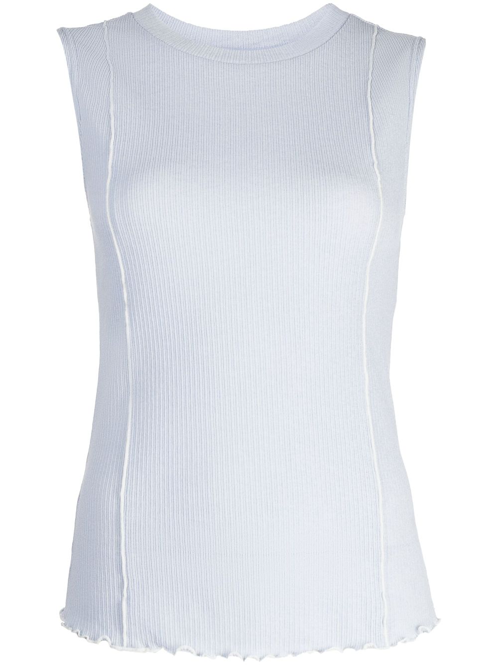 GOODIOUS ribbed-knit tank top - Blue von GOODIOUS