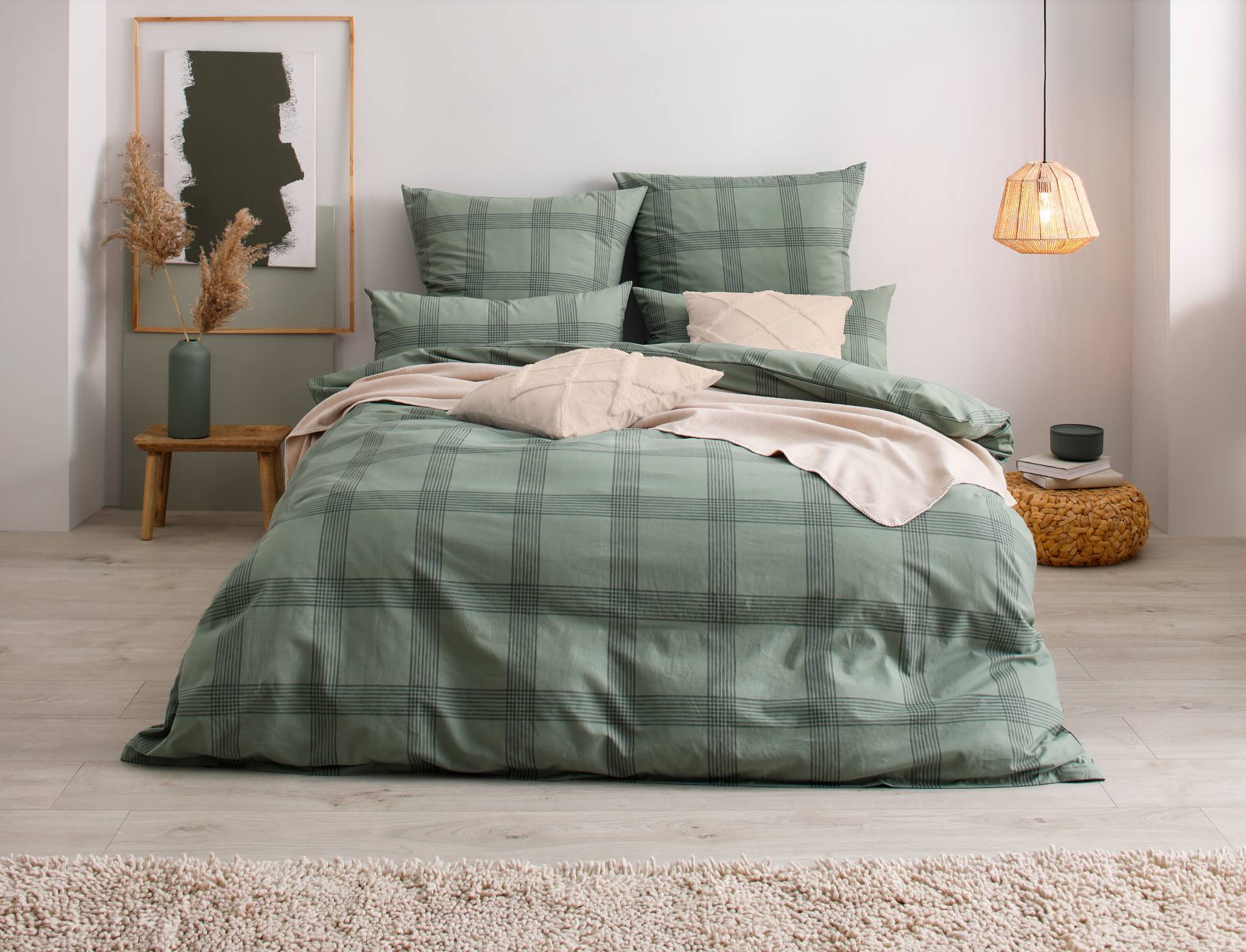 GOODproduct Bettwäsche »Check in Gr. 135x200, 155x220 oder 200x200 cm«, Bettwäsche aus Bio-Baumwolle, Bettwäsche im Karo-Design von GOODproduct