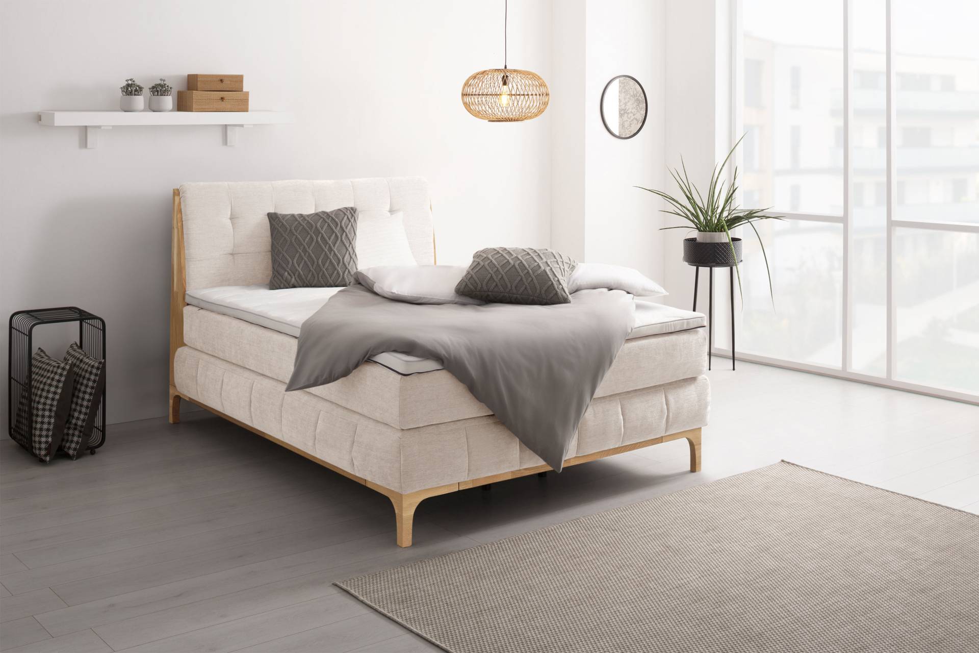 GOODproduct Boxspringbett »Jelle«, (5 St.) von GOODproduct