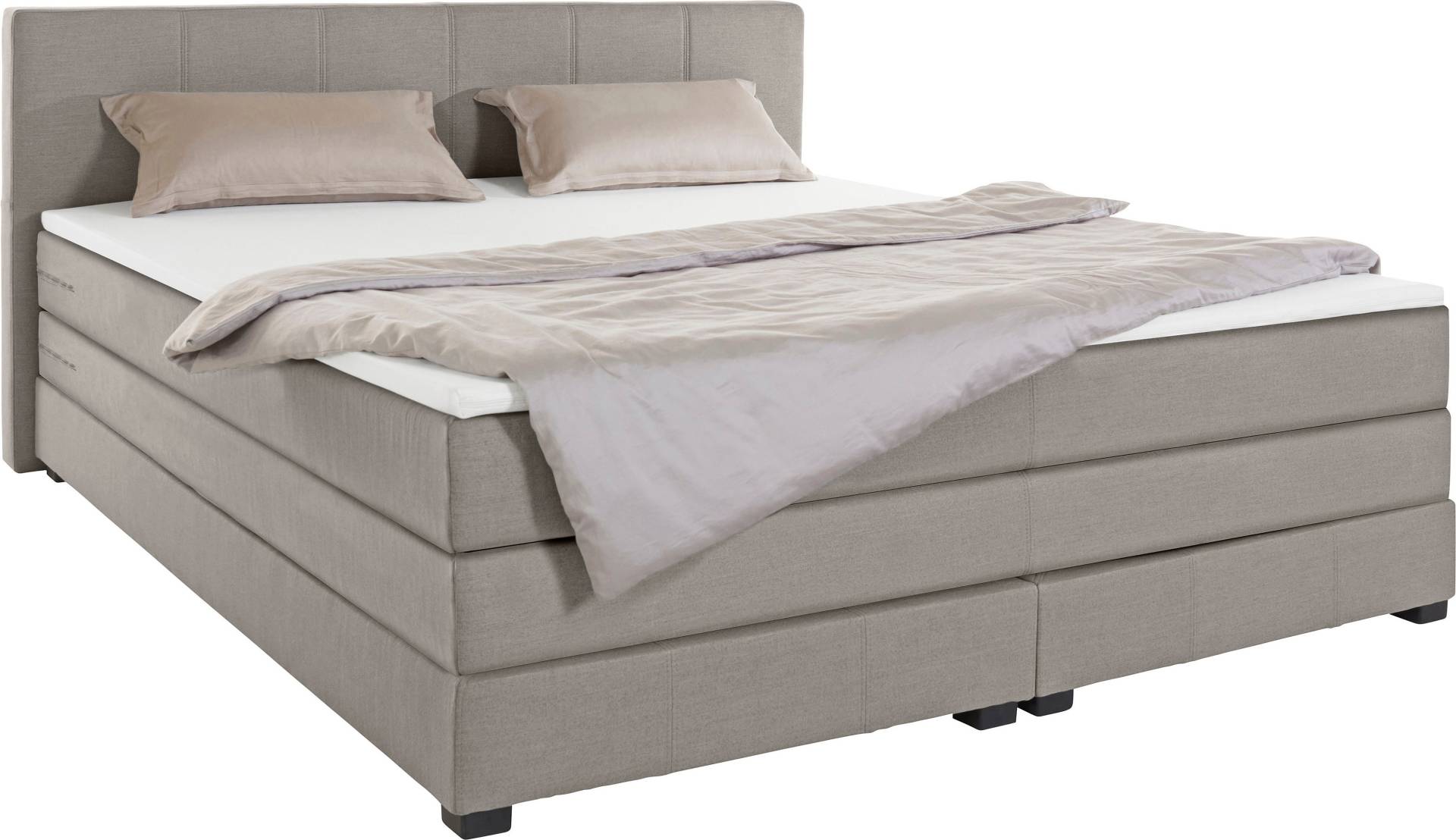 GOODproduct Boxspringbett »Peetu«, Taschenfederkern-Matratze, in 4 Breiten und 4 Farben, incl. Topper von GOODproduct