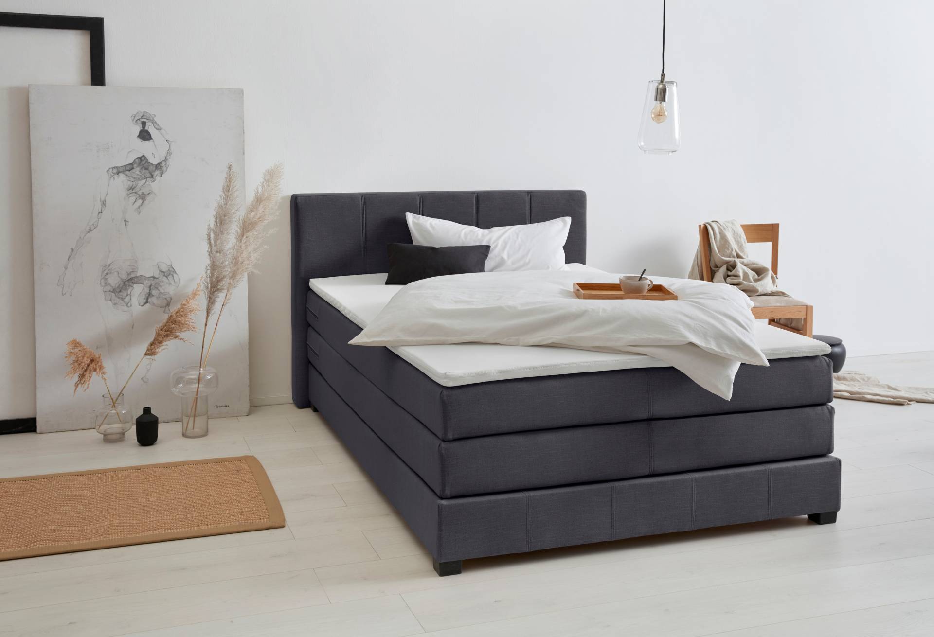 GOODproduct Boxspringbett »Peetu«, Taschenfederkern-Matratze, in 4 Breiten und 4 Farben, incl. Topper GOODproduct Boxspringbett »Peetu«, Taschenfederkern-Matratze, in 4 Breiten und 4 Farben, incl. Topper von GOODproduct