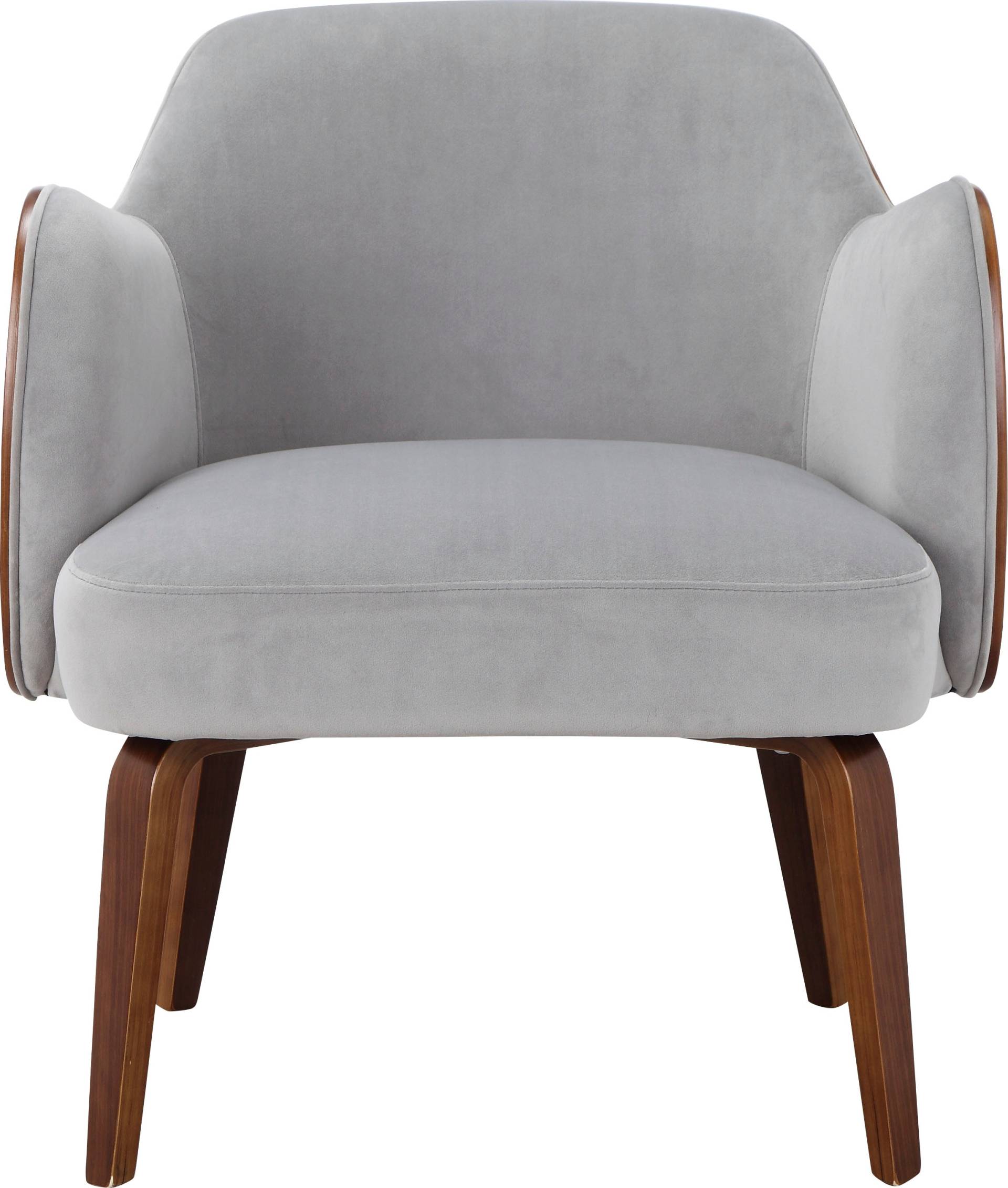 GOODproduct Loungesessel »Eleena, Sessel Wohnzimmer,«, (1 St.), Stoff aus recyceltem Polyester, Beine aus Pappelholz, Sitzhöhe 47 cm von GOODproduct