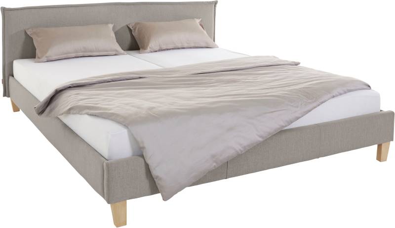 GOODproduct Polsterbett »Heddi«, in 5 Breiten: von 90cm-200cm, Biese am Kopfteil, Strukturstoff von GOODproduct