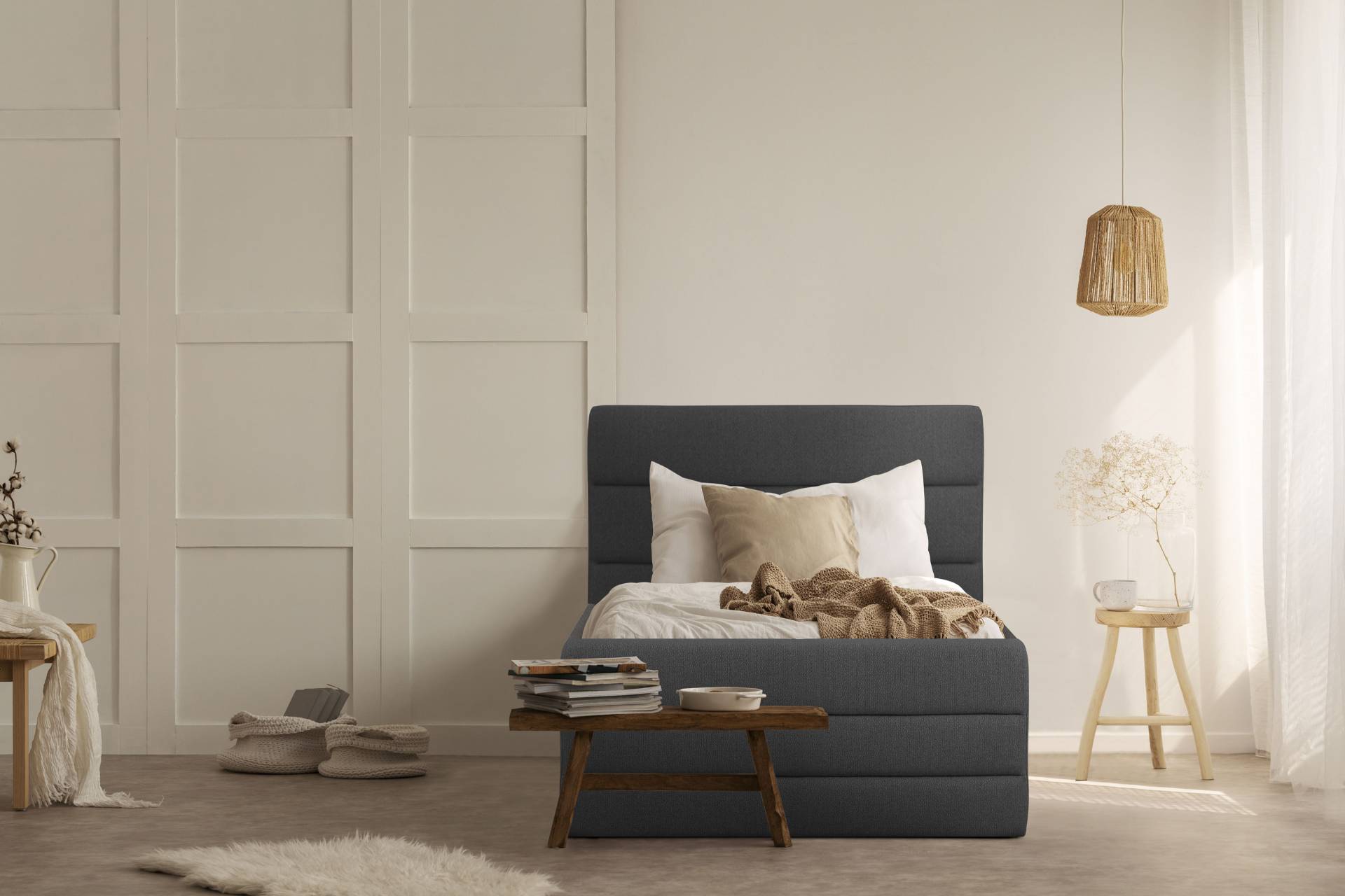 GOODproduct Polsterbett »Merrit«, Quernaht im Kopf- und Fussteil, in 5 Breiten, auch in 220 cm Länge GOODproduct Polsterbett »Merrit«, Quernaht im Kopf- und Fussteil, in 5 Breiten, auch in 220 cm Länge von GOODproduct