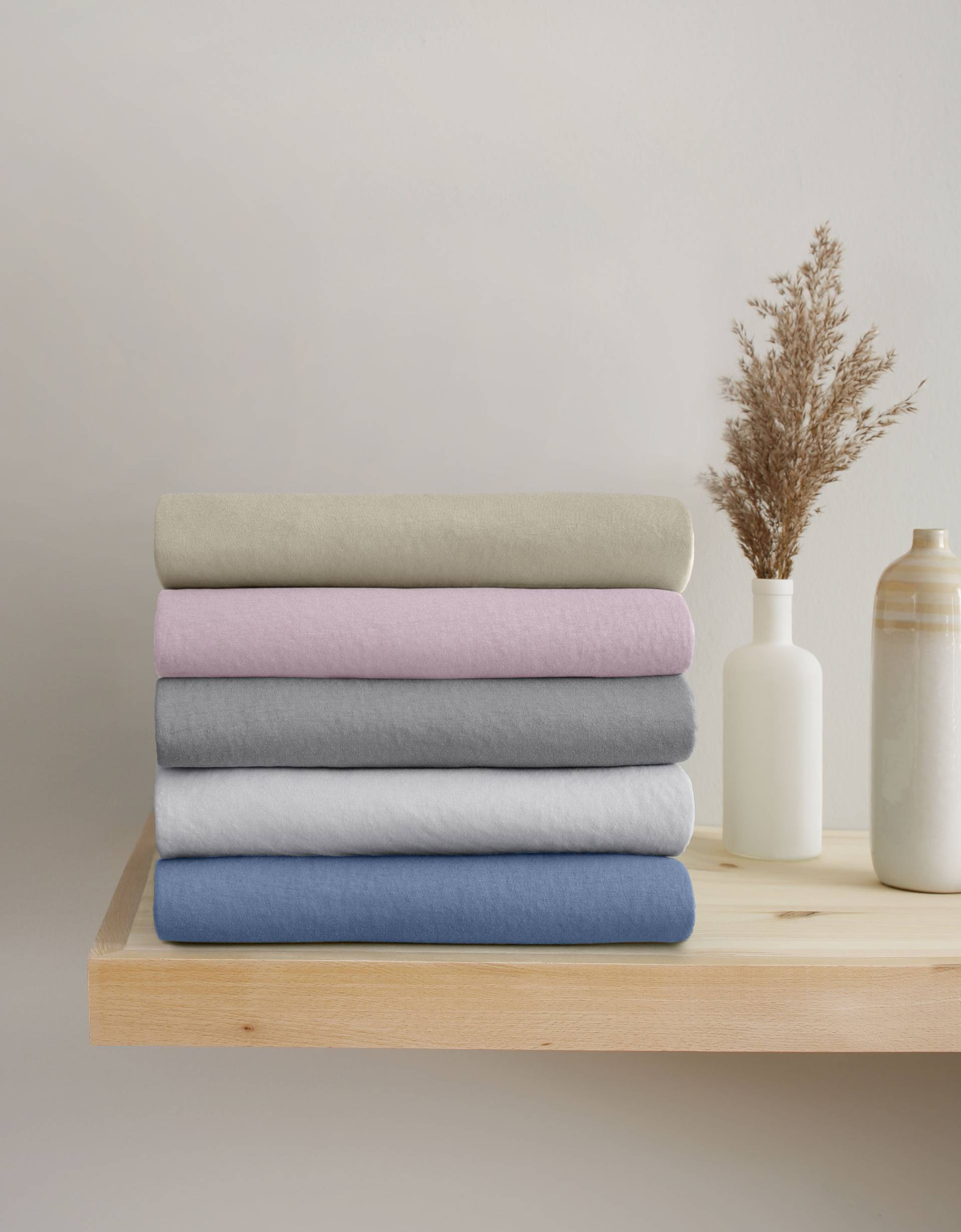 GOODproduct Spannbettlaken »Big Stripe in Gr. 90x200, 140x200 oder 180x200 cm«, aus Bio-Baumwolle, für Matratzen bis 30 cm Höhe, Bettlaken von GOODproduct