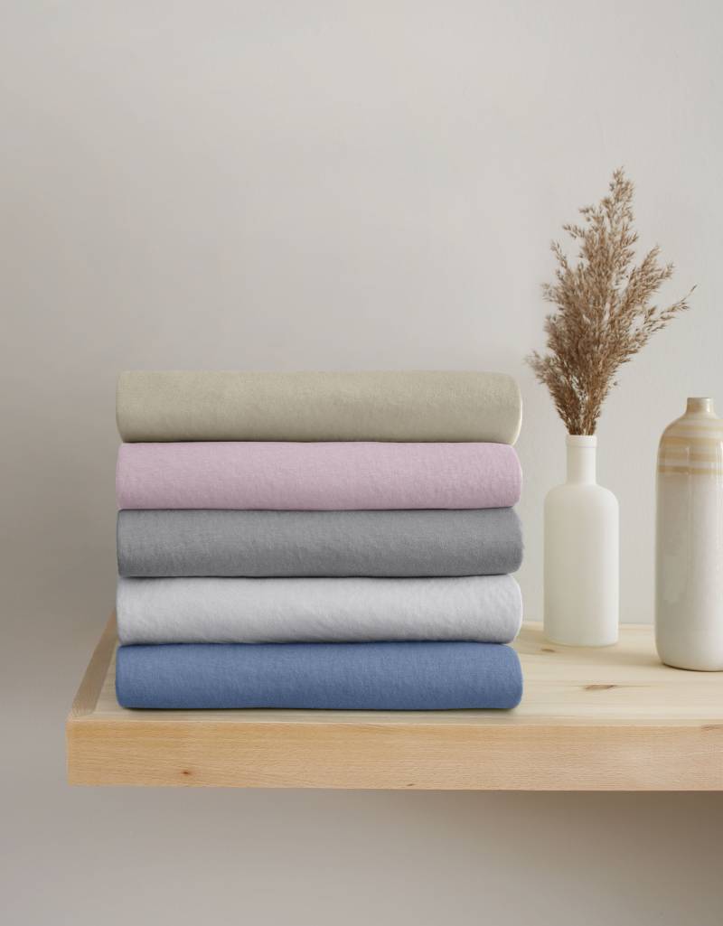 GOODproduct Spannbettlaken »Big Stripe in Gr. 90x200, 140x200 oder 180x200 cm«, aus Bio-Baumwolle, für Matratzen bis 30 cm Höhe, Bettlaken von GOODproduct