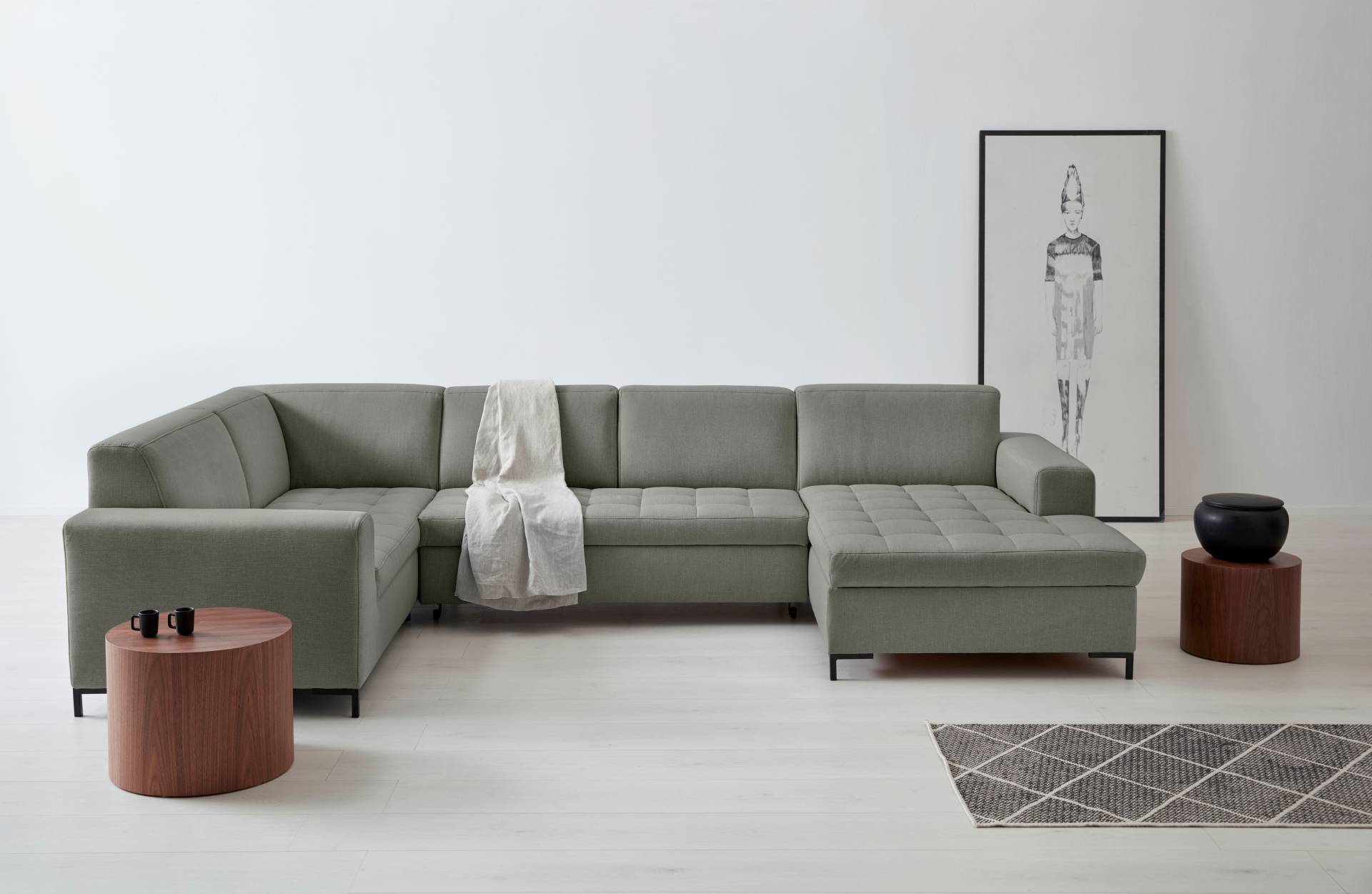 GOODproduct Wohnlandschaft »Grazzo U-Form«, hochwertige Stoffe aus recyceltem Material, Steppung im Sitzbereich GOODproduct Wohnlandschaft »Grazzo U-Form«, hochwertige Stoffe aus recyceltem Material, Steppung im Sitzbereich von GOODproduct