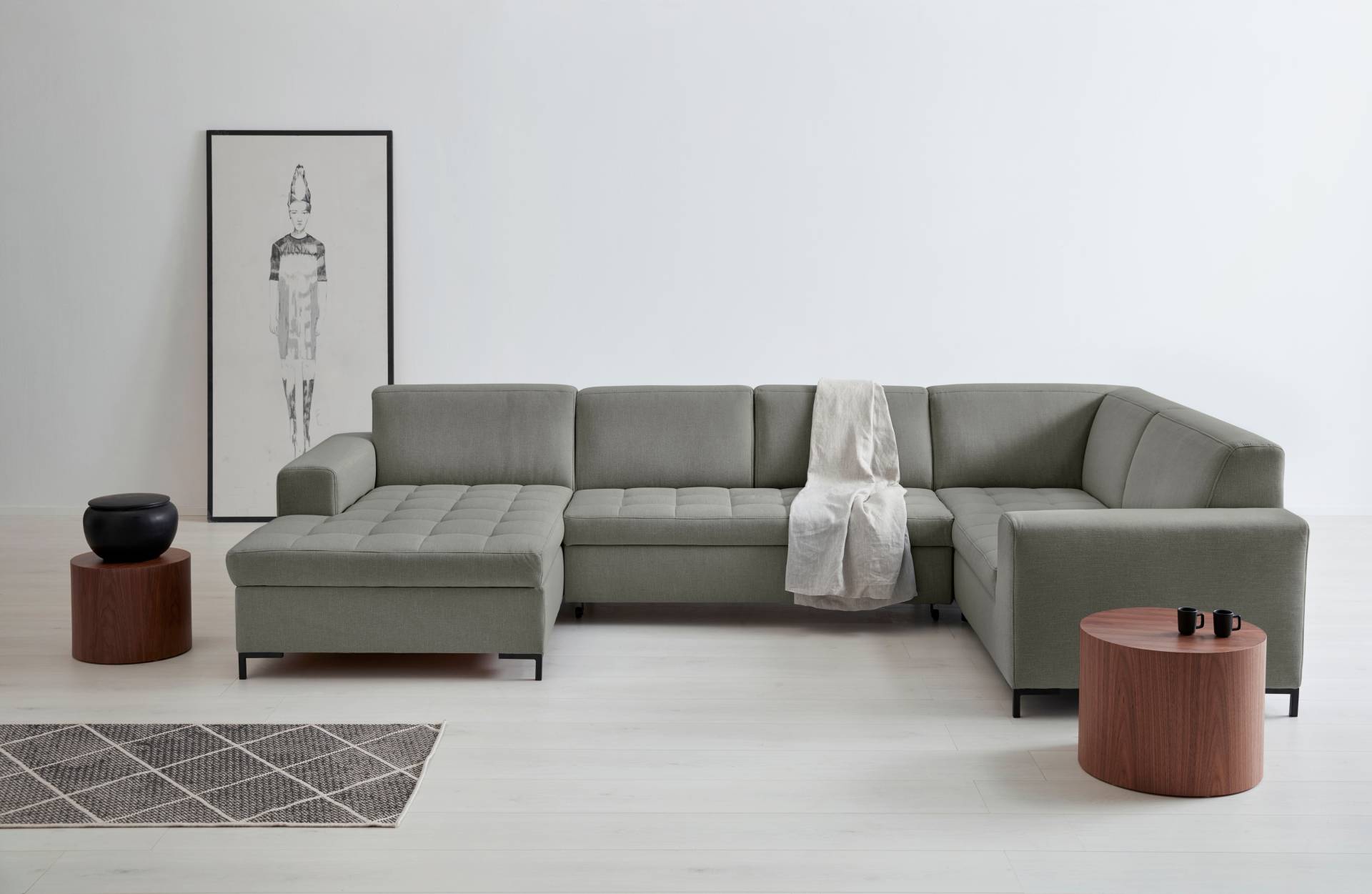GOODproduct Wohnlandschaft »Grazzo U-Form«, hochwertige Stoffe aus recyceltem Material, Steppung im Sitzbereich GOODproduct Wohnlandschaft »Grazzo U-Form«, hochwertige Stoffe aus recyceltem Material, Steppung im Sitzbereich von GOODproduct