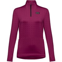 GOREWEAR Damen Laufshirt Everyday Thermo 1/4 Zip beere | 36 von GOREWEAR