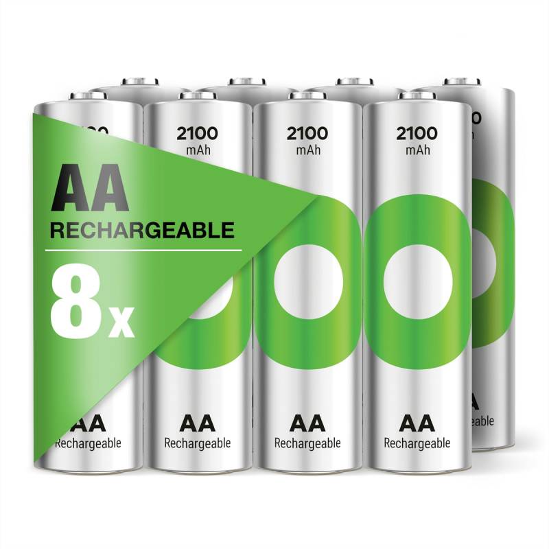 GP Batteries Akku-Ladestation »GP Batteries Recyko, Akku AA 8x, 2100 mAh, 1,2 V« von GP Batteries
