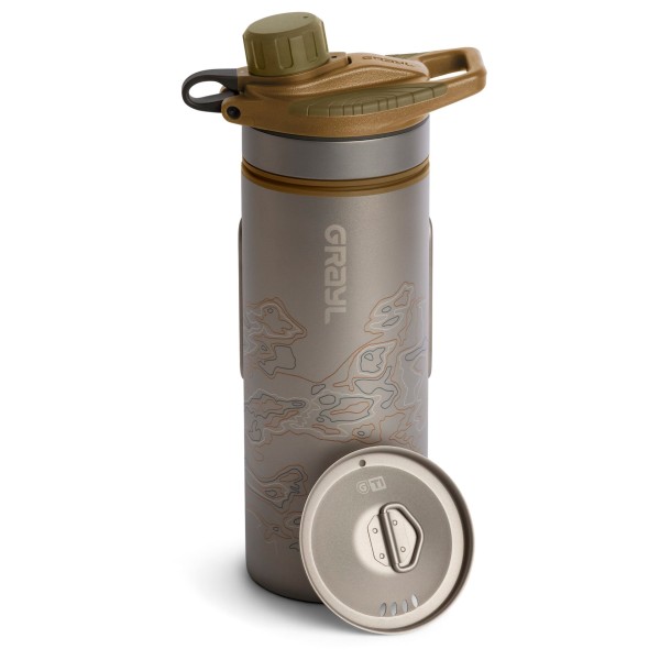 GRAYL - GeoPress Purifier Titanium Bottle - Wasserfilter Gr 710 ml braun von GRAYL